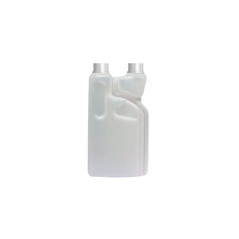 Bidon Doseur Vide - Avec Double Bouchons Blanc - Bidon 1L