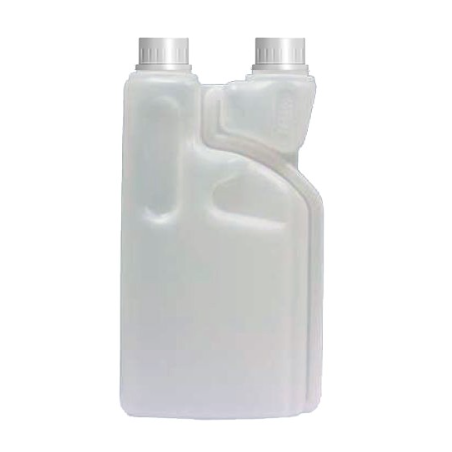 Bidon Doseur Vide - Avec Double Bouchons Blanc - Bidon 1L
