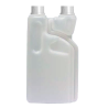 Bidon Doseur Vide - Avec Double Bouchons Blanc - Bidon 1L