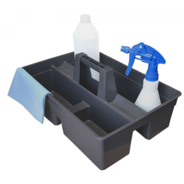 Panier Porte-Outils Gris Double Compartiments