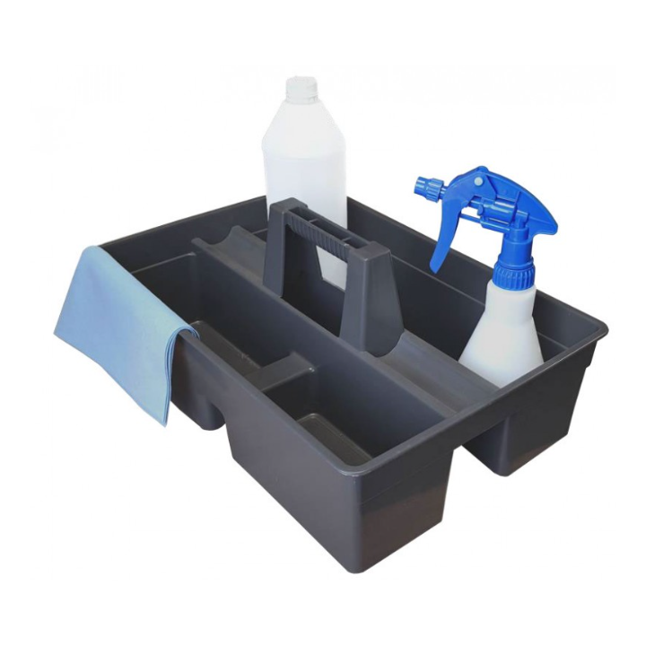 Panier Porte-Outils Gris Double Compartiments