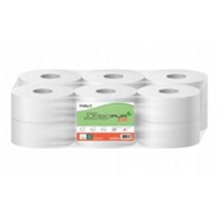 MINI JUMBOPUR 180 PH gaufré p. ouate Ecolabel blanc 180m - 12