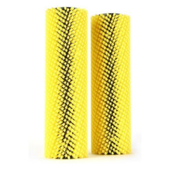 Brosse jaune DUPLEX - Pour sols durs très encrassés - 28cm