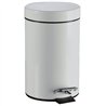 Poubelles métal à pédale (laquéé blanche ) 12L