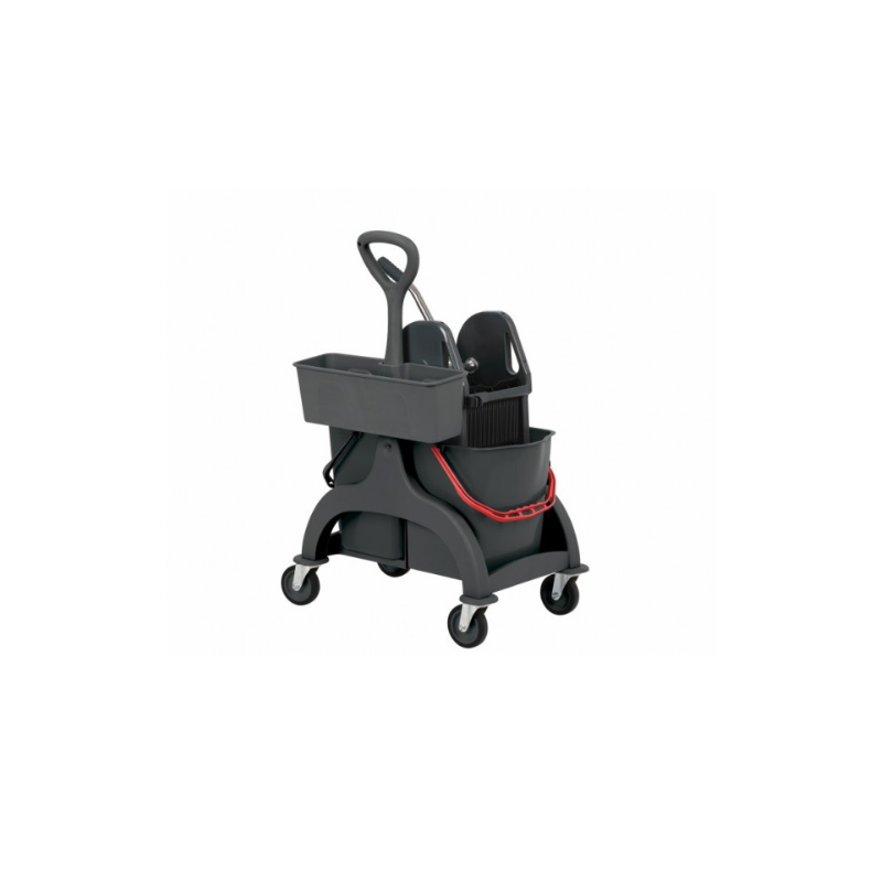 Chariot double seaux - Avec presse à mâchoires