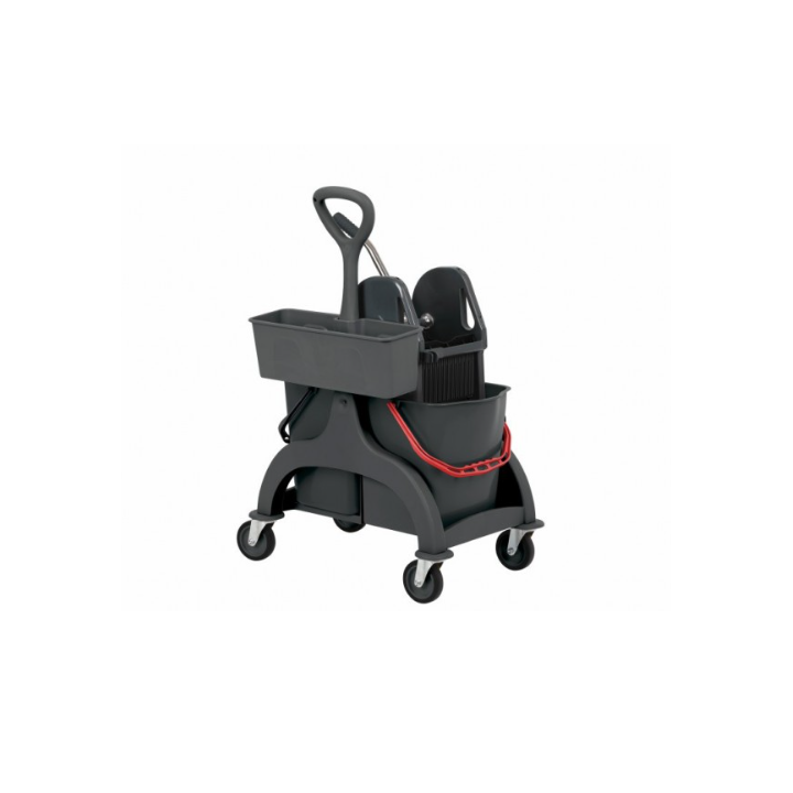 Chariot double seaux - Avec presse à mâchoires