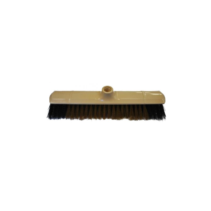 Balai coco moustache synthétique - Monture plastique à vis - 29cm
