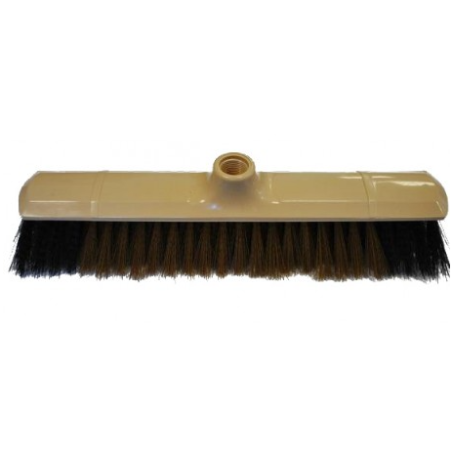 Balai coco moustache synthétique - Monture plastique à vis - 29cm