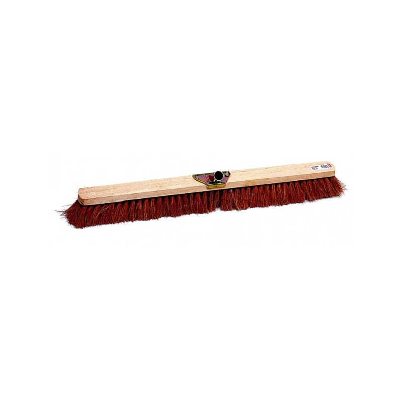 Balai coco naturel - Douille métal inclinée - 100cm