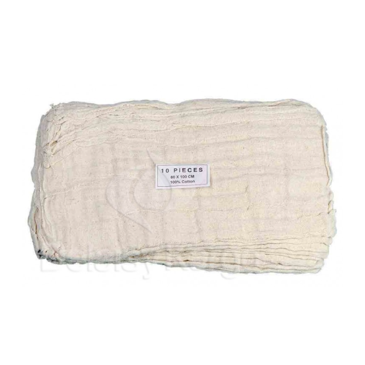 Gaze coton réutilisable - Avec trou central - 80 X 60cm