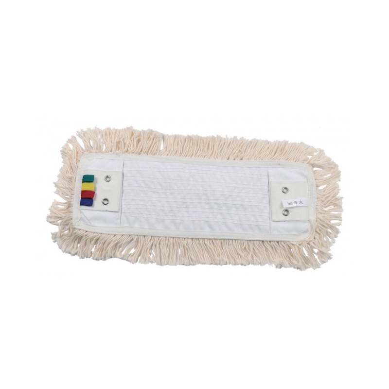 Frange coton poches et languettes - Avec 4 œillets - 40cm