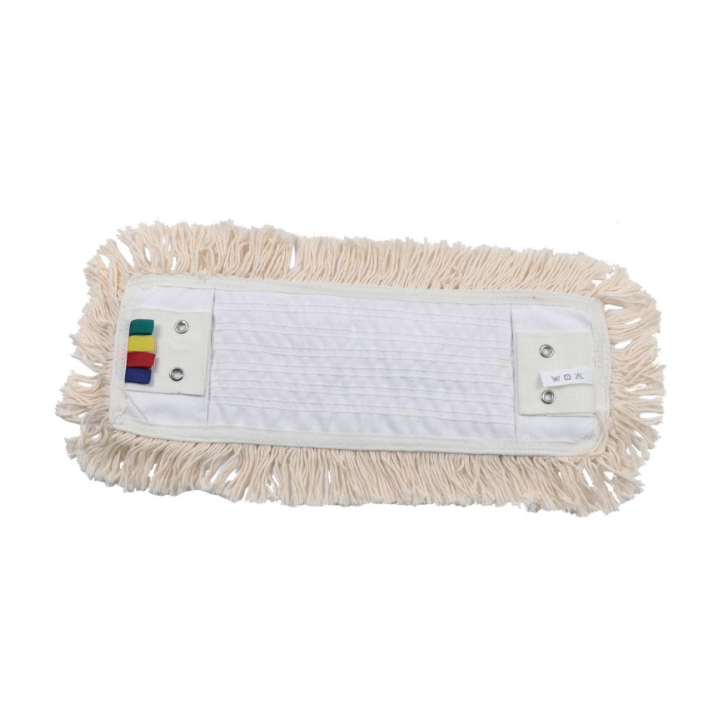 Frange coton poches et languettes - Avec 4 œillets - 40cm