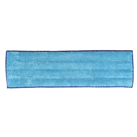 Frange microfibre Velcro bleue - Epaisse 40 cm