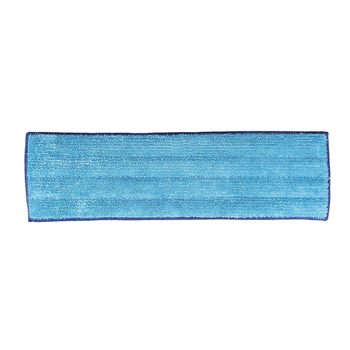 Frange microfibre Velcro bleue - Epaisse 40 cm