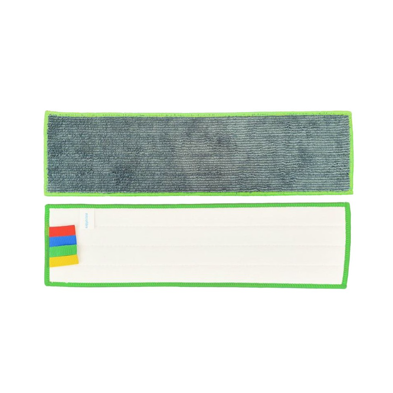 Frange microfibre Velcro grise - Fine 40 cm
