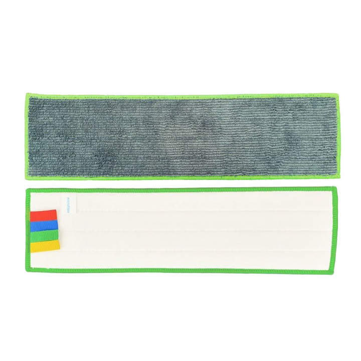 Frange microfibre Velcro grise - Fine 40 cm