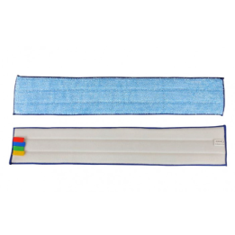 Frange microfibre Velcro bleue - Epaisse 60 cm