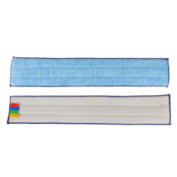 Frange microfibre Velcro bleue - Epaisse 60 cm