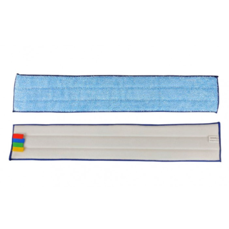 Frange microfibre Velcro bleue - Epaisse 60 cm