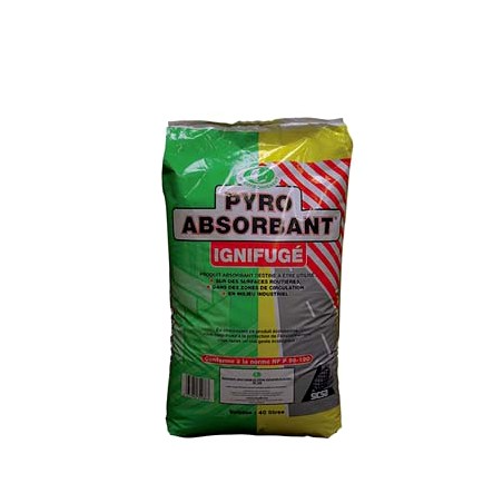 Pyro absorbant ingnifuge - Sciure végétale - Sac de 40L