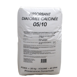 Absorbant diatomée calcinée - Sac de 40L