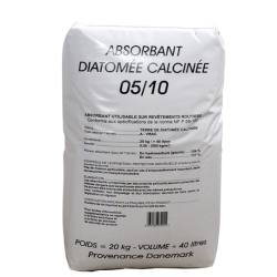 Absorbant diatomée calcinée - Sac de 40L