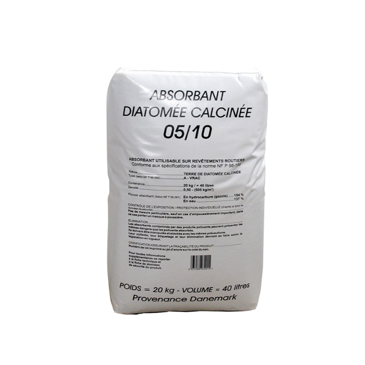 Absorbant diatomée calcinée - Sac de 40L
