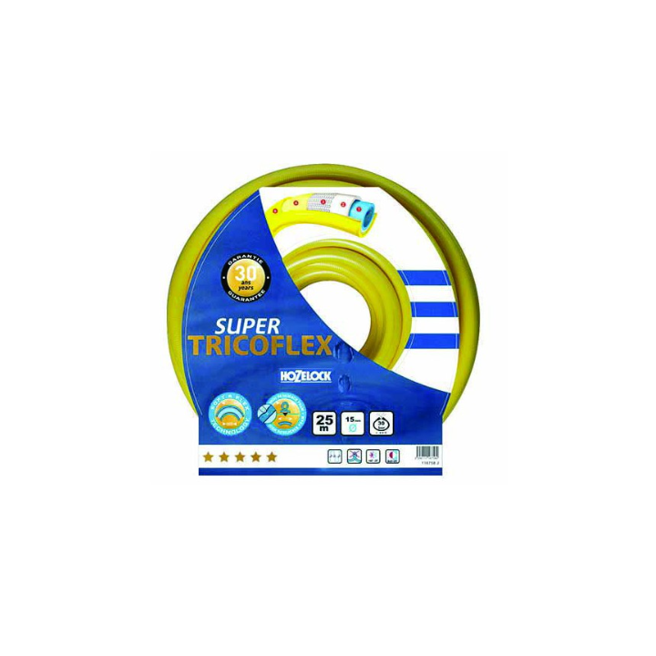 Super tricoflex ultimate - Tuyau d'arrosage 5 couches 25m - Diamètre 15mm