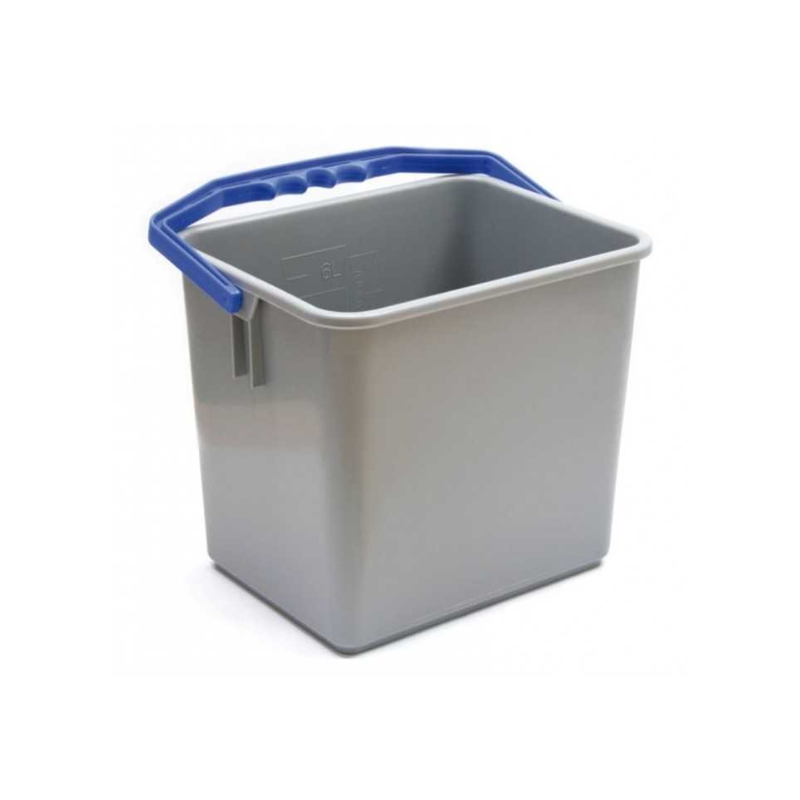Seau One Fred / Ariane - Gris et anse bleue - 15L