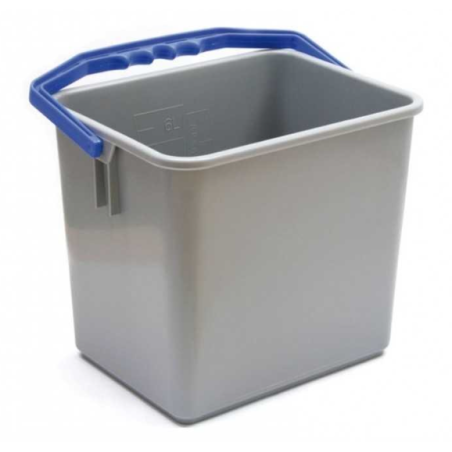 Seau One Fred / Ariane - Gris et anse bleue - 15L