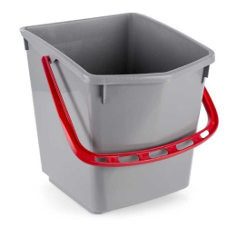 Seau One Fred / Ariane - Gris et anse rouge - 15L