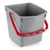 Seau One Fred / Ariane - Gris et anse rouge - 15L