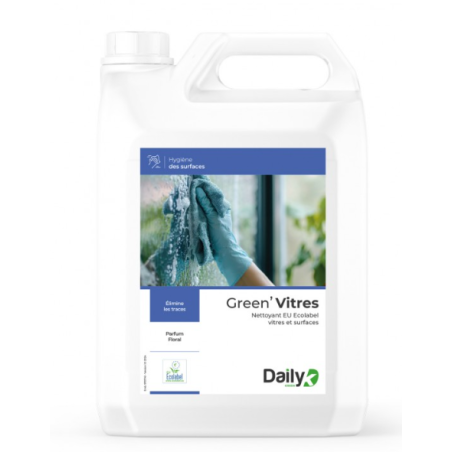 Green' Vitres - Nettoyant écologique vitres et surfaces PAE - Bidon 5L