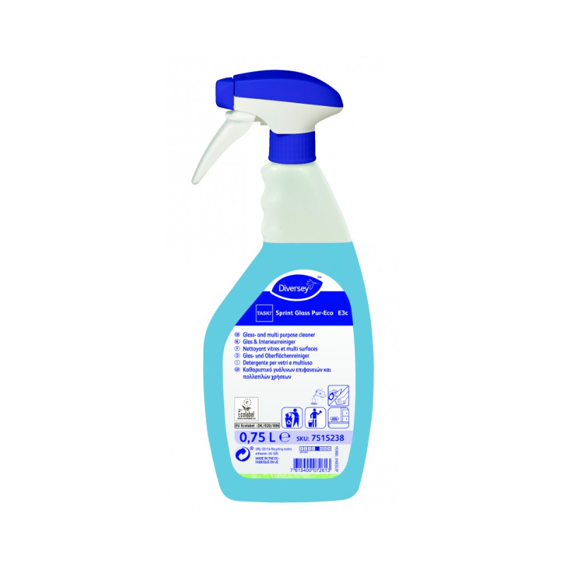 Taski Sprint  Glass Pure Eco - Détergent multi - surfaces PAE - Spray 750ml