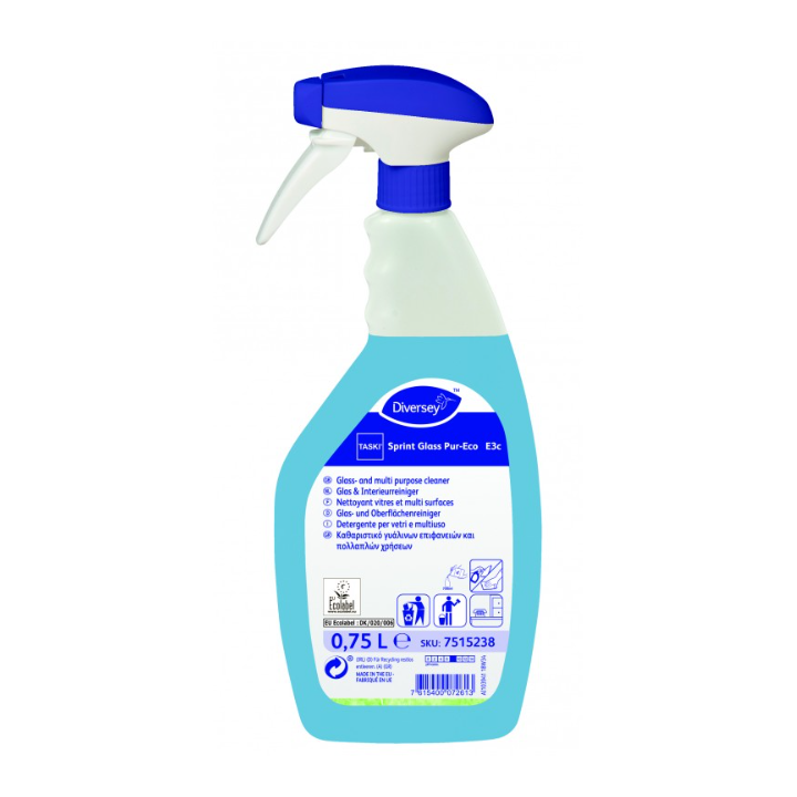 Taski Sprint  Glass Pure Eco - Détergent multi - surfaces PAE - Spray 750ml