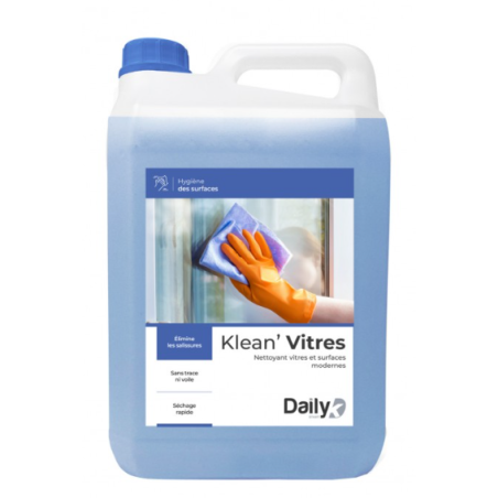 Klean' Vitres - Nettoyant vitres et surfaces PAE - Bidon 5L