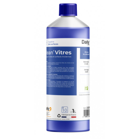 Klean' Vitres - Nettoyant vitres et surfaces PAE - Bidon 1L