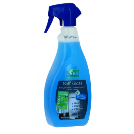 Soft' Glass - Nettoyant vitres et surfaces PAE - Spray 750ml
