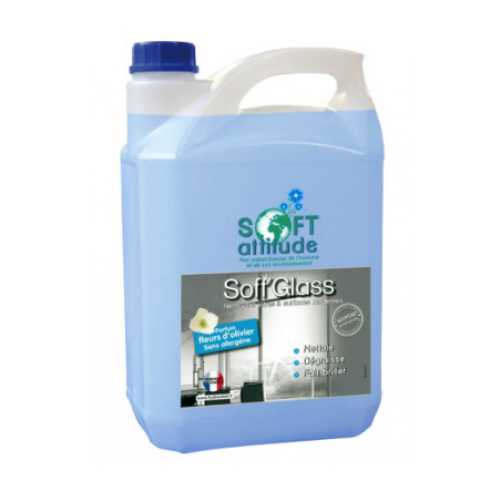 Soft' Glass - Nettoyant vitres et surfaces PAE - Bidon 5L