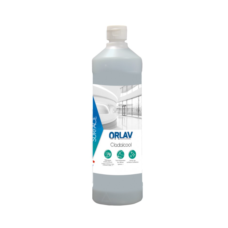 CLADALCOOL - Nettoyant multi - surfaces à l'alcool - Bidon 1L