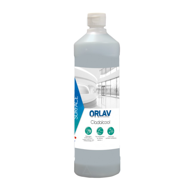 CLADALCOOL - Nettoyant multi - surfaces à l'alcool - Bidon 1L