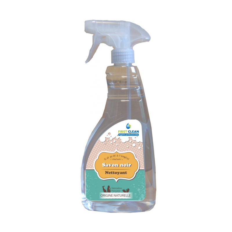 Savon Noir Spray PAE - Nettoyant multi - surfaces gélifié - Spray 750ml