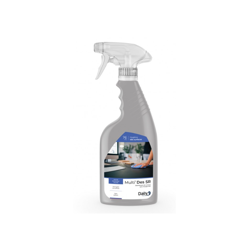 Multi' Des SR - Désinfectant de surfaces sans rinçage PAE - Spray 750ml