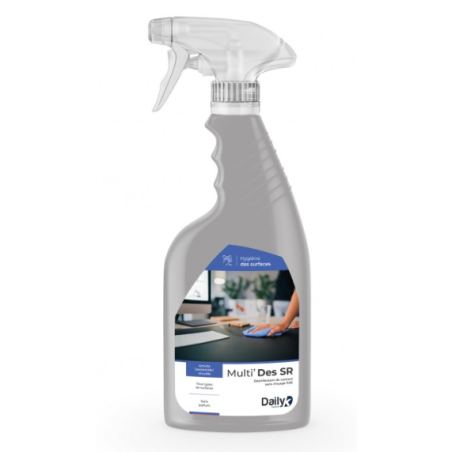Multi' Des SR - Désinfectant de surfaces sans rinçage PAE - Spray 750ml
