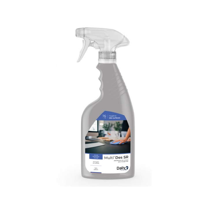 Multi' Des SR - Désinfectant de surfaces sans rinçage PAE - Spray 750ml