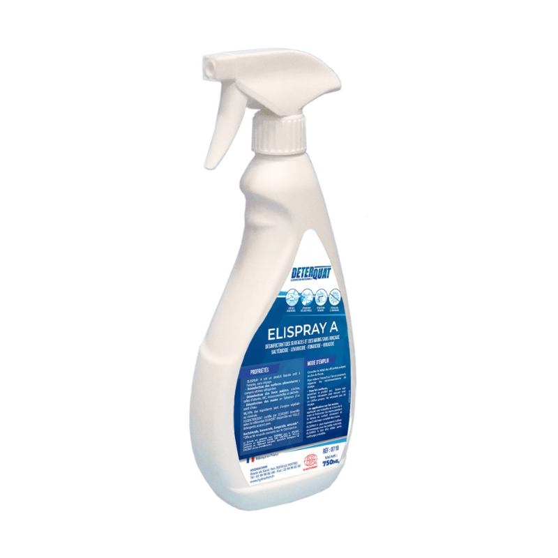 Elispray A - Désinfectant de surfaces sans rinçage PAE - Spray 750ml