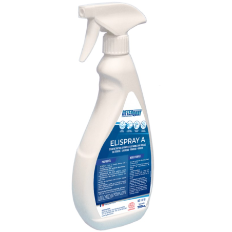 Elispray A - Désinfectant de surfaces sans rinçage PAE - Spray 750ml
