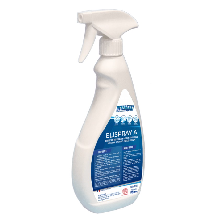 Elispray A - Désinfectant de surfaces sans rinçage PAE - Spray 750ml