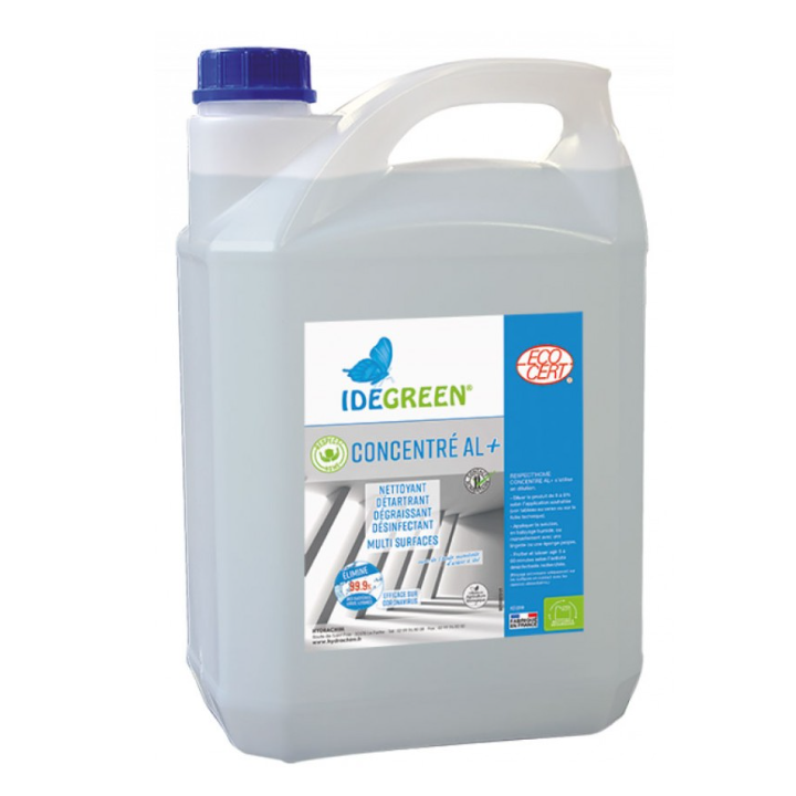 Respect'Home Concentré Al+ - Détergent désinfectant multi - surfaces - Bidon 5L