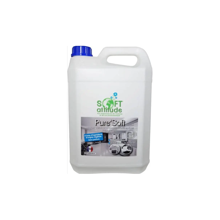 Pure' Soft - Désinfectant multi - surfaces PAE - Bidon 5L